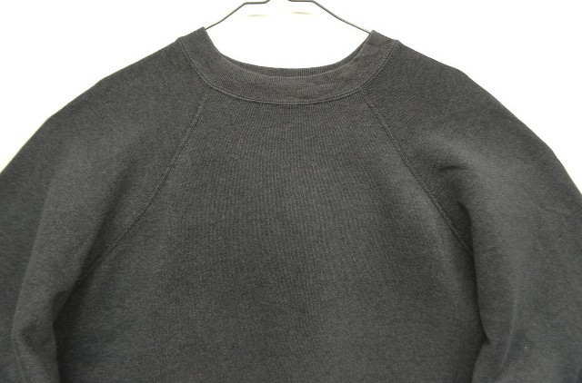 画像: 90'S TULTEX ラグランスリーブ クルーネック スウェットシャツ チャコール USA製 (VINTAGE)