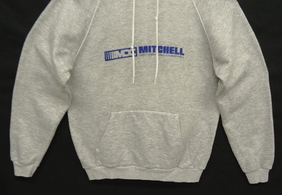 画像: 80'S HANES "MDC" ラグランスリーブ スウェット パーカー ヘザーグレー USA製 (VINTAGE)