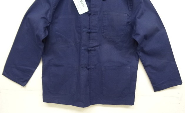 画像: フレンチチャイナ チャイナジャケット インディゴ (DEADSTOCK)