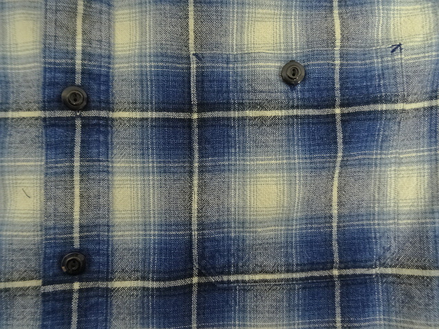 画像: RALPH LAUREN "POLO COUNTRY" チンスト＆マチ付き 長袖 ワークシャツ オンブレチェック (USED)