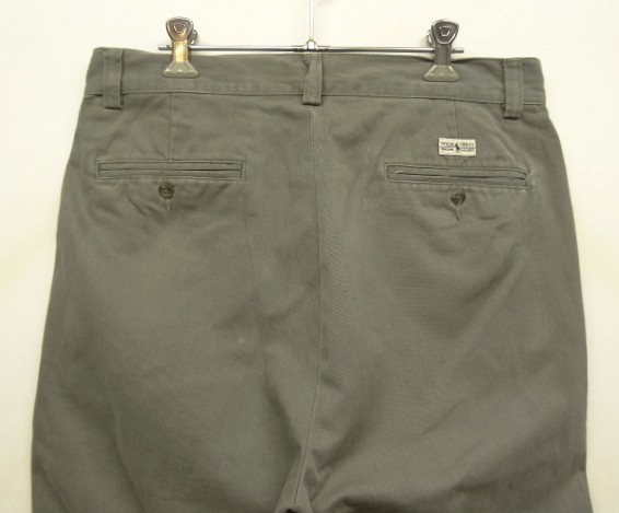画像: 90'S RALPH LAUREN "PHILIP PANT" ノープリーツ チノパンツ カーキ (VINTAGE)