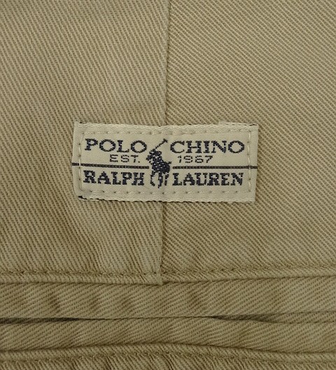 画像4: 90'S RALPH LAUREN "ANDREW PANT" ツープリーツ チノパンツ ベージュ (VINTAGE)