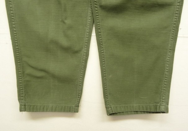 画像: 70'S アメリカ軍 US ARMY "OG107" コットンサテン ベイカーパンツ W34L29 (VINTAGE)