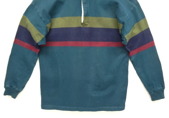 画像: 80'S LL Bean 脇の下ガゼット付き ラガーシャツ USA製 (VINTAGE)