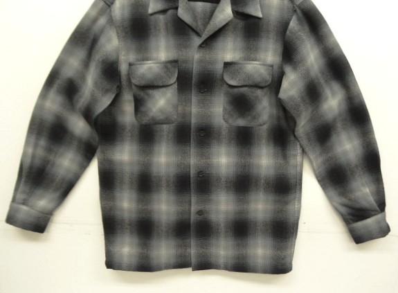 画像: 00'S PENDLETON "BOARD SHIRT" ウール オープンカラーシャツ オンブレチェック (MINT CONDITION)