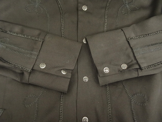 画像: H BAR C "BOLERO JACKET" ショート丈 ウエスタンジャケット ブラック/ブラック刺繍 (NEW)
