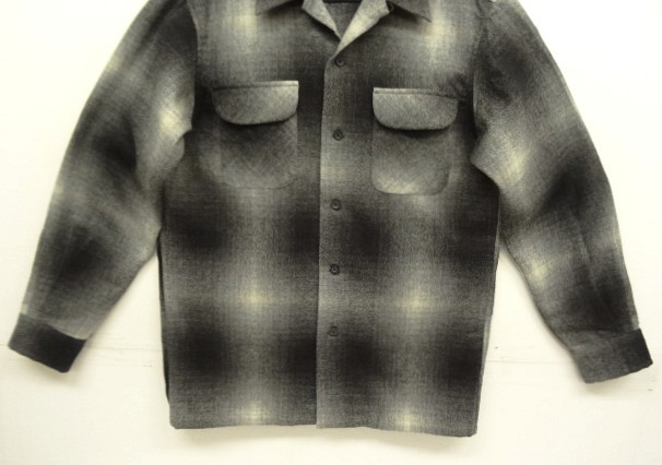 画像: 00'S PENDLETON "BOARD SHIRT" ウール オープンカラーシャツ オンブレチェック (MINT CONDITION)