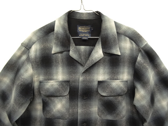 画像: 00'S PENDLETON "BOARD SHIRT" ウール オープンカラーシャツ オンブレチェック (MINT CONDITION)
