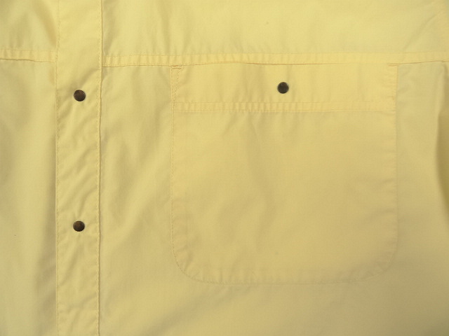 画像: 80'S PATAGONIA 旧タグ ドットスナップボタン 長袖シャツ ライトイエロー マカオ製 (VINTAGE)