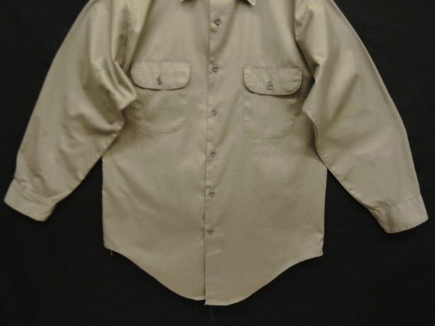 画像: 70'S TUF-NUT "SIX GUN TWILL" 長袖 ワークシャツ グレー USA製 (VINTAGE)