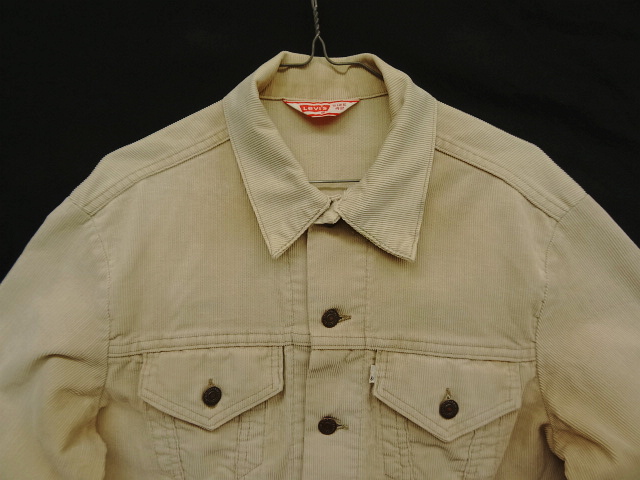 画像: 70'S LEVIS "70505" 4thモデル 白タブ コーデュロイジャケット ベージュ 42 USA製 (VINTAGE)