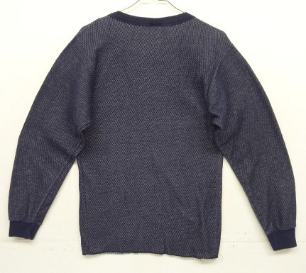 画像3: 90'S ROCKY ダブルフェイス サーマル 長袖 Tシャツ ネイビー (VINTAGE)