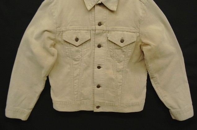 画像: 70'S LEVIS "70505" 4thモデル 白タブ コーデュロイジャケット ベージュ 42 USA製 (VINTAGE)