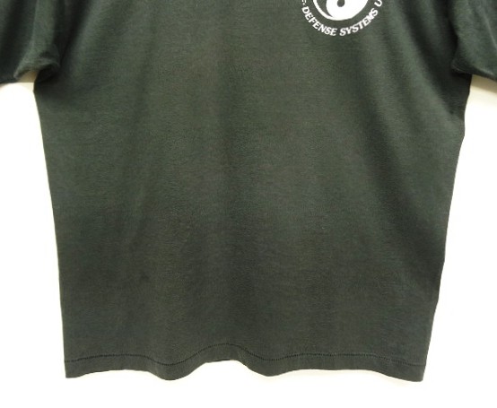 画像: 90'S YIN & YANG コットン/ポリ シングルステッチ 半袖 Tシャツ フェードブラック (VINTAGE)