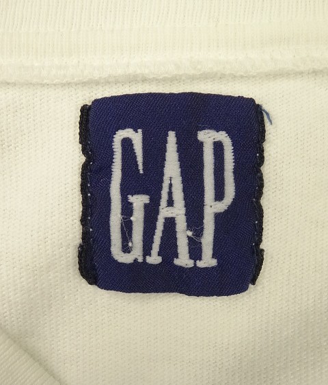 画像2: 90'S GAP 旧タグ ヘビーウエイト ボックス 長袖 Tシャツ ホワイト (VINTAGE)