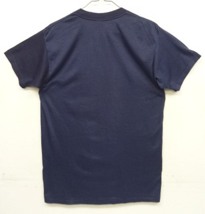 画像4: 80'S K-MART シングルステッチ 耳付きポケット 半袖 Tシャツ ツートンネイビー (VINTAGE)