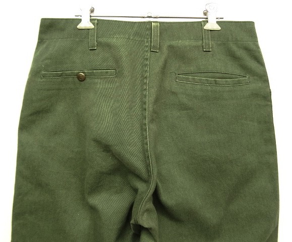 画像: 90'S BEN DAVIS "FRISCO PANTS" トップスナップボタン フリスコパンツ オリーブ (VINTAGE)
