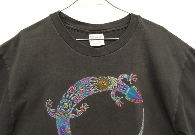 画像: 00'S ART GECKO APPAREL 半袖 Tシャツ フェードブラック (VINTAGE)
