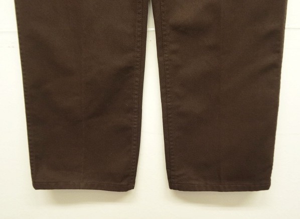 画像: 90'S BEN DAVIS "FRISCO PANTS" トップスナップボタン フリスコパンツ ブラウン USA製 (VINTAGE)