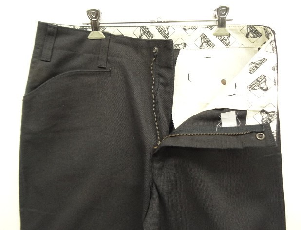画像: 90'S BEN DAVIS "FRISCO PANTS" トップスナップボタン フリスコパンツ ブラック USA製 (VINTAGE)
