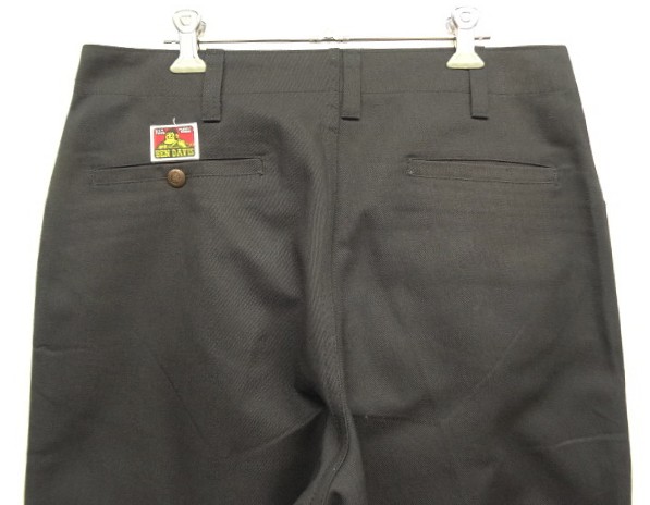 画像: 90'S BEN DAVIS "FRISCO PANTS" トップスナップボタン フリスコパンツ ブラック USA製 (VINTAGE)