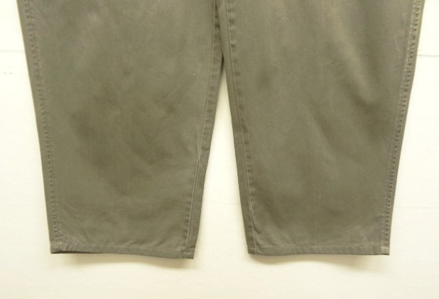 画像: 90'S RALPH LAUREN "ボックスロゴ" ツープリーツ チノパンツ カーキ USA製 (VINTAGE)