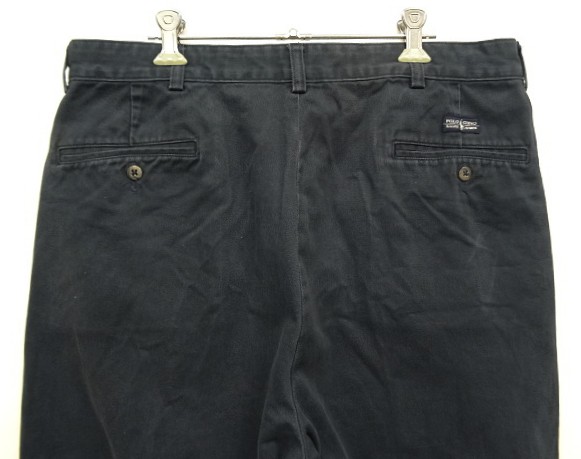 画像: 90'S RALPH LAUREN "ANDREW PANT" ツープリーツ チノパンツ ネイビー (VINTAGE)