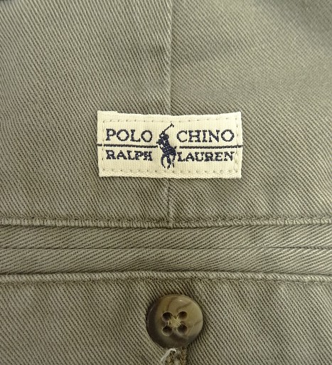 画像4: 90'S RALPH LAUREN "ANDREW PANT" ツープリーツ チノパンツ カーキ (VINTAGE)