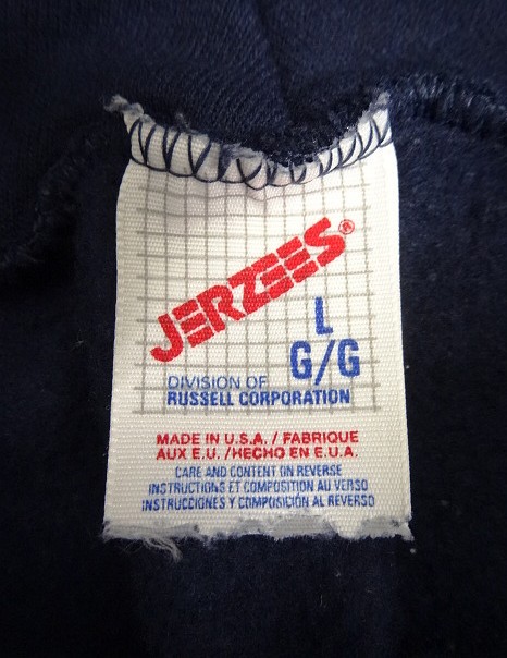 画像2: 80'S JERZEES プルオーバー スウェット パーカー ネイビー USA製 (VINTAGE)