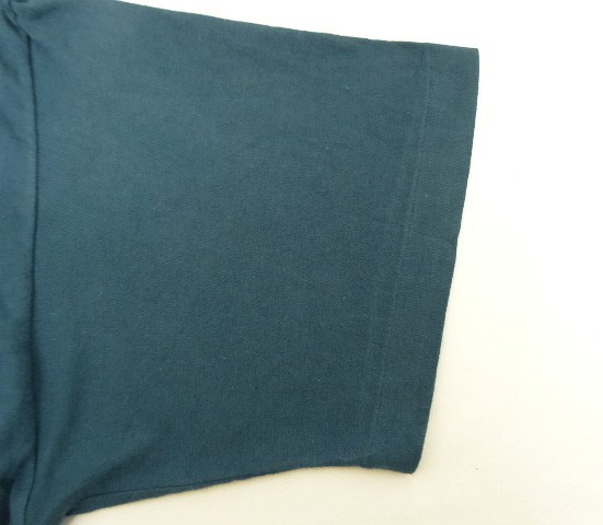画像: 80'S BANANA REPUBLIC シングルステッチ 耳付きポケット 半袖 Tシャツ ブルー USA製 (VINTAGE)