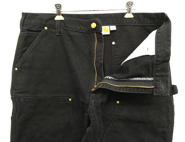 画像: CARHARTT ダブルニー ダック ペインターパンツ ブラック W38L32 USA製 (VINTAGE)