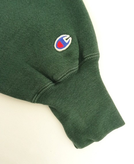 画像3: 90'S CHAMPION 刺繍タグ リバースウィーブ ダークグリーン USA製 (VINTAGE)