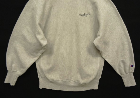 画像: 90'S CHAMPION 刺繍タグ リバースウィーブ ヘザーグレー メキシコ製 (VINTAGE)