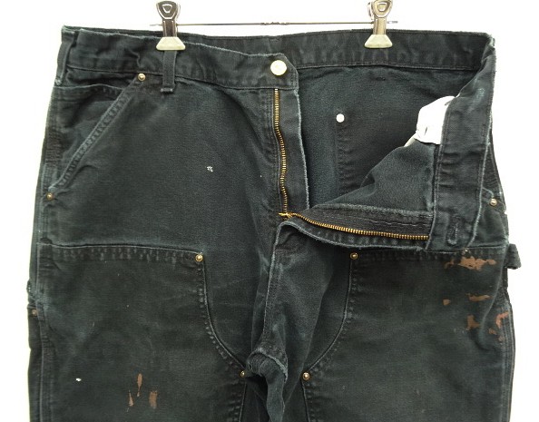 画像: CARHARTT ダブルニー ダック ペインターパンツ ブラック W38L30 メキシコ製 (VINTAGE)