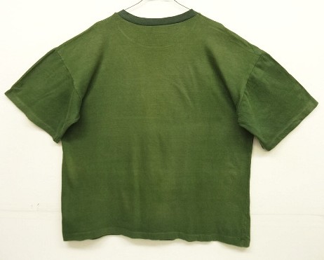 画像3: UNKNOWN シングルステッチ 半袖 ボックス Tシャツ フェードグリーン (VINTAGE)