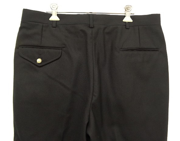 画像: 90'S LANDS' END ツープリーツ ウールパンツ ブラック USA製 (DEADSTOCK)