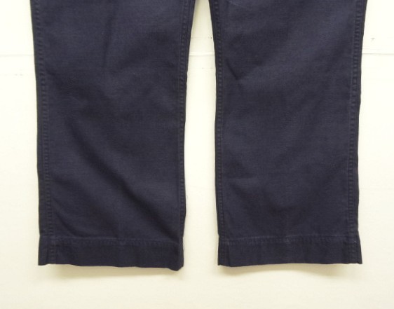 画像: 70'S アメリカ軍 US NAVY ステンシル入り コットンサテン ユーティリティパンツ GENERALジップ 36R (VINTAGE)