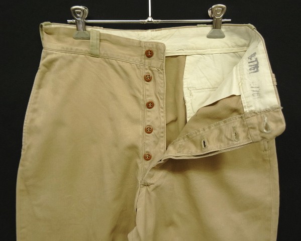 画像: 50'S アメリカ軍 US ARMY "MIL-T-2064D" ボタンフライ チノパンツ (VINTAGE)