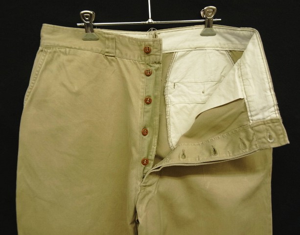 画像: 50'S アメリカ軍 US ARMY "MIL-T-2064B" ボタンフライ チノパンツ (VINTAGE)