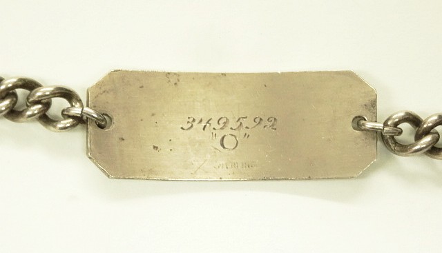 画像: アメリカ軍 US NAVY RESERVE "U.S.N.R刻印入り" IDプレート チェーンブレスレット シルバー (VINTAGE)