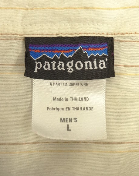 画像2: 05'S PATAGONIA オーガニックコットン/ナイロン 半袖 プルオーバーシャツ ストライプ (VINTAGE)