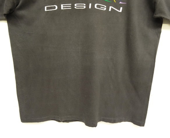 画像: 80'S PRINCE DESIGN シングルステッチ 半袖 Tシャツ フェードブラック USA製 (VINTAGE)