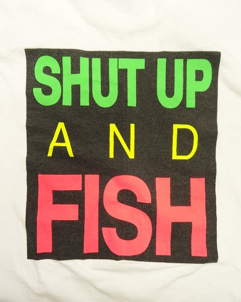 画像2: 90'S JOE BUTLER'S ALL TACKLE FISHING STORE シングルステッチ 両面プリント 半袖 Tシャツ ホワイト USA製 (VINTAGE)