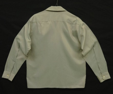 画像3: 60'S TOWNCRAFT 長袖 オープンカラーシャツ グレー (VINTAGE)