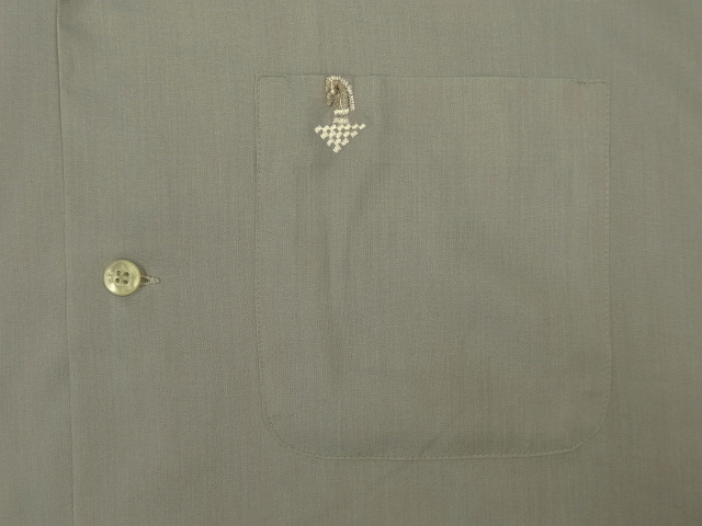 画像: 60'S TOWNCRAFT 長袖 オープンカラーシャツ グレー (VINTAGE)