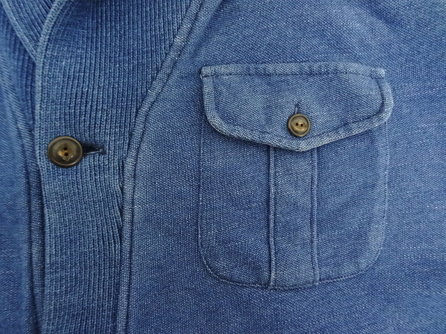 画像: 90'S RALPH LAUREN コットン ショールカラー カーディガン インディゴ (VINTAGE) 
