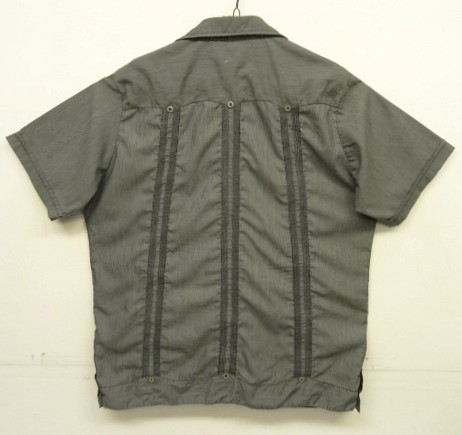 画像3: GUAYABERA SHIRT オープンカラー 半袖 キューバシャツ 後染めブラック (VINTAGE)