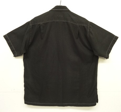 画像3: GUAYABERA SHIRT 半袖 キューバシャツ 後染めブラック (VINTAGE)