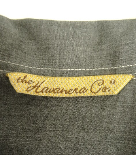 画像2: GUAYABERA SHIRT オープンカラー 半袖 キューバシャツ 後染めブラック (VINTAGE)