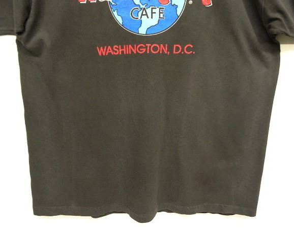 画像: 90'S HARD ROCK CAFE "WASHINGTON D.C." シングルステッチ 半袖 Tシャツ ブラック USA製 (VINTAGE)
